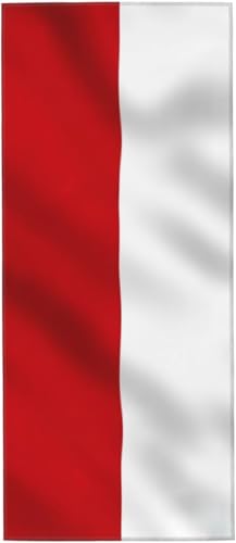 モナコ 国旗 タオル フェイスタオル マイクロファイバー ホテル仕様 ふわふわ 柔らか肌ざわり ハンドタオル 吸水速乾 薄手 バス用品 プレゼント 12x27.5in