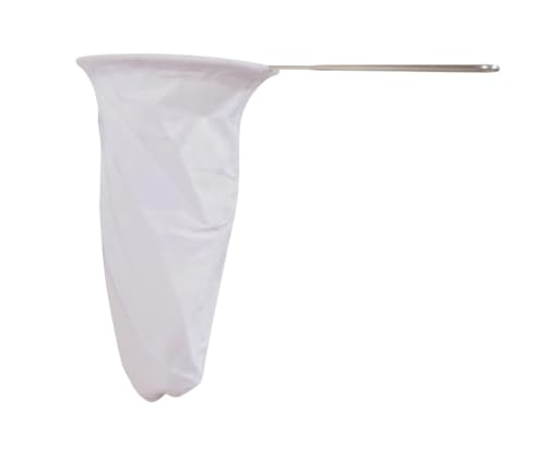 5.3” Large Reusable Thai Tea Filter – Traditional Cloth Strainer with Metal Handle for Tea, Coffee, Coconut Milk, Almond Milk, and Juice