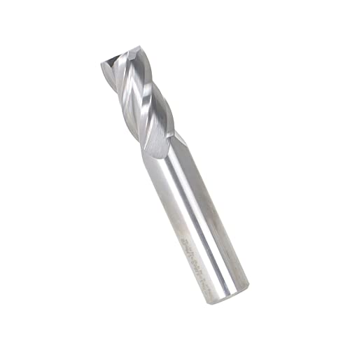 Image of waltyotur 5 /8 Inch Carbide End Mill 1-1 /4 Inch Cutting Length 3-1 /2 Inch Full Length 5 /8 Inch Shank Diameter Suitable for Aluminum Cutting Non-Ferrous Metals Up Cutting 1 Pcs