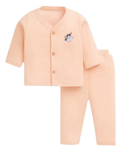Image of Tiny Tooth Baby's Boy's & Baby Girl's Unisex Full Sleeves Cotton Dress, Vests, Jhabla, T-Shirt with Pyjama Pant Dress Combo Set for Infant Toddler New Born Baby Clothes (0-3 Months)