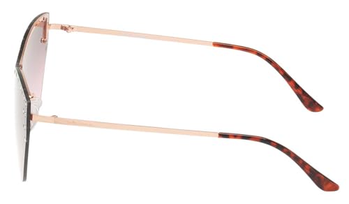 Harley-Davidson Women's Cat-Eye Rhinestone Sunglasses, Gradient Burgundy Lens2