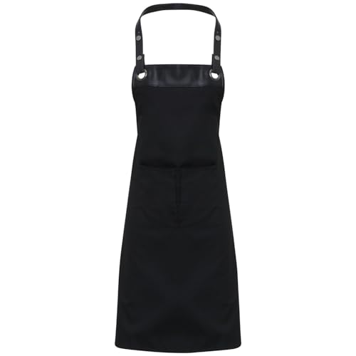 Image of Premier Unisex Adult Espresso Full Apron (One Size) (Black/Black)