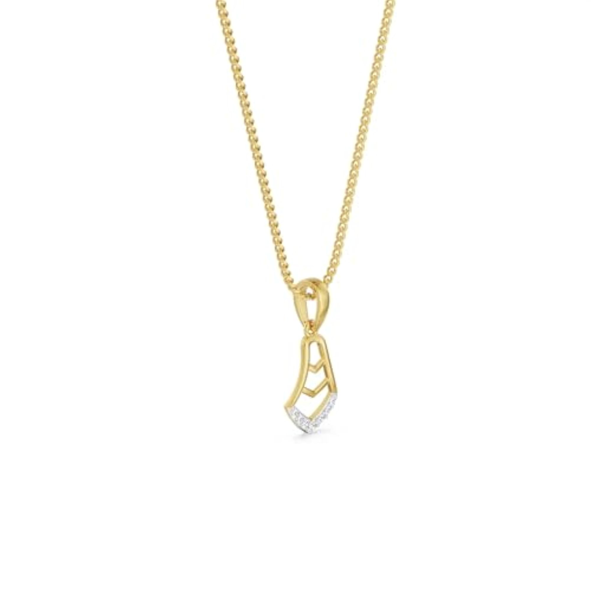 Brianna Timeless Diamond Pendant in Yellow Gold