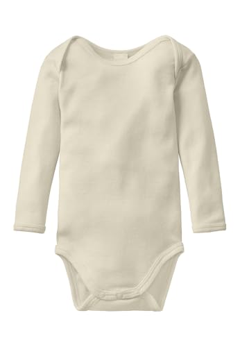 hessnatur Langarm-Body Mädchen und Jungen Unisex Slim aus Bio-Merinowolle...