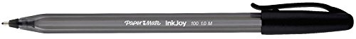 Image of Paper Mate InkJoy 100ST Ballpoint Pens, Medium Point (1.0mm), Black, 18 Count (Pack of 12)