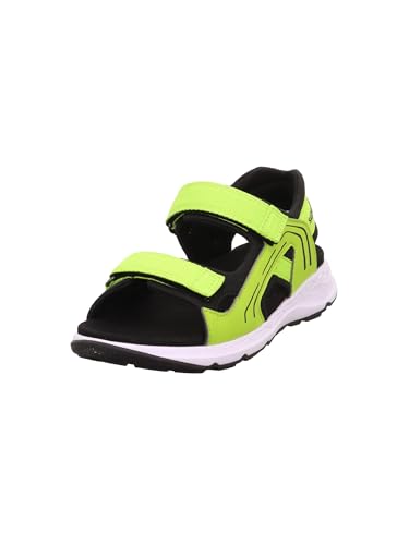 Superfit Criss Cross, Sandalia, Verde Claro Negro 7500, 37 EU