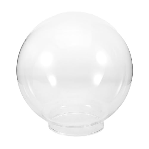 LOLIPPYY Pantalla de Lámpara Globo de Cristal Transparente de 150 Mm, Pantalla de Vidrio Redonda Abertura para Fácil Limpieza, Reemplazo para Lámparas Colgantes en Salón y Dormitorio