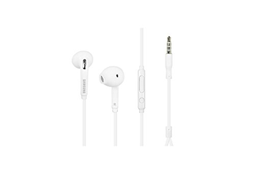 Samsung Wired Headset for Galaxy S6 & Galaxy S6 Edge - Non-Retail Packaging - White/White