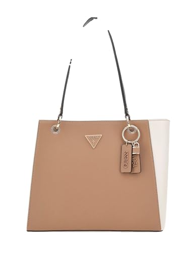 GUESS sac à épaule sac shopper Noelle II Tote Tan Multi taupe