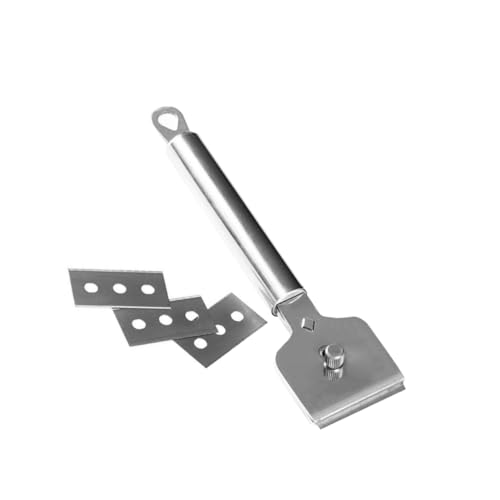 DEARMAMY Raspador Multifuncional Raspador De Hoja De Afeitar Hoja De Limpieza Plata