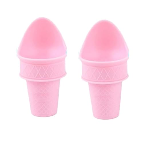 Flaroey Juego de Herramientas para Helados y Paletas, Cuchara para Helado, Juego de Miniconos de Cuchara Reutilizables, Horneado de Galletas de Plástico de Buen Agarre A