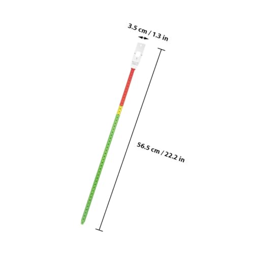 Lurrose 2 piezas cinta métrica para medir cabeza y brazo 56.5 cm miniatura 2