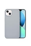シズカウィル iPhone 13 用 ケース カバー シリコン 耐衝撃 スマホケース コットンキャンディ 1個入り スカイグレー