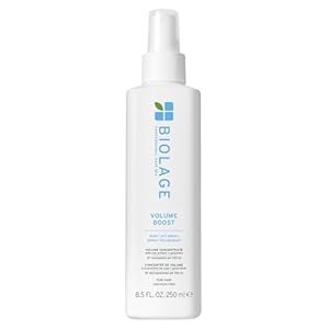 Biolage Volume Boost Volumizing Spray – Adds Bounce, Movement & Fullness, Root Lift Spray for Fine Hair, Soy Protein & Polymers, Paraben-Free & Vegan, 8.4 Fl Oz, Packaging may vary