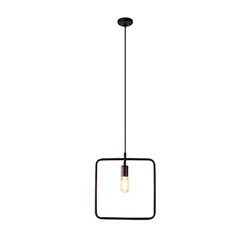 Suspension en fer nordique carrée pour loft et salle à manger moderne
