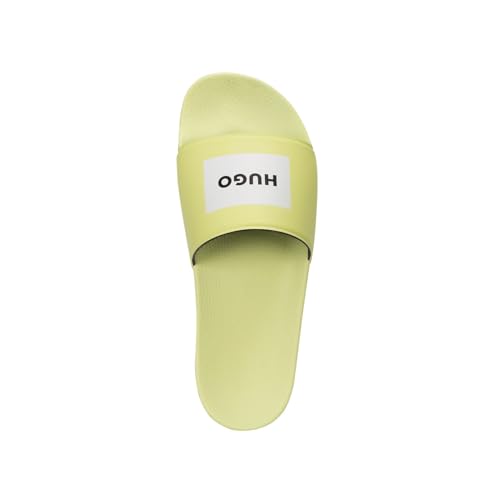 HUGO Men's Modern Slide, Light Pastel Yellow743, 102