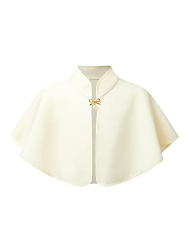 Alvivi Chal de Vestir para Vestido Niña Bebe de Flores de Boda Verano Chaqueta Corta Elegante con Cuello Redondo Capa de Fiesta Ceremonia Abrigo Verano Bautizo Champan 6 24 Months