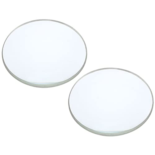 Image of PATIKIL 2 inch (50mm) Focal Length Double Convex Lens, 2 Pack 30mm Diameter 5mm Height Glass Optically Polished Round Edges Lens for Physics Experiment, Clear