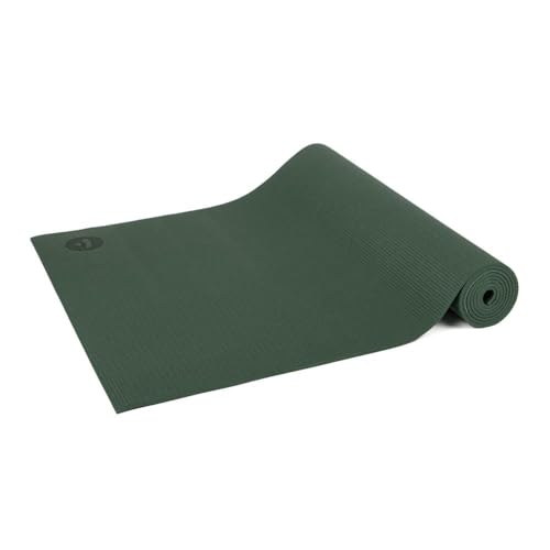 Bodhi Yogamatte Asana | Universelle Übungsmatte | Schadstofffrei & Waschbar | Matte aus PVC | Fitnessmatte für Yoga, Pilates & Gymnastik | Rutschfest für deine Yogapraxis | Waldgrün