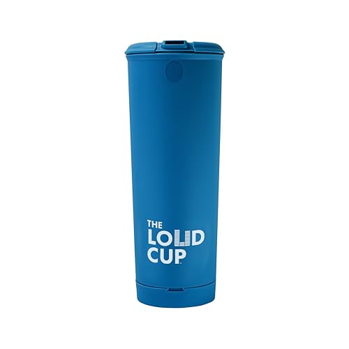 Loud Cup The LoudCup 20 oz Tumbler + Stadium Horn with Snap-Fit Lid (Heron Navy) - Insulated Cup Reusable Water Bottle Coffee Travel Mug - Worlds Loudest Cup for Game Day, 1009-Tumbler20-BL-D