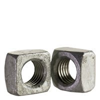 7/8-9 GRADE 2 SQUARE NUTS | HOT DIP GALVANIZED | INCH | (QUANTITY: 25)