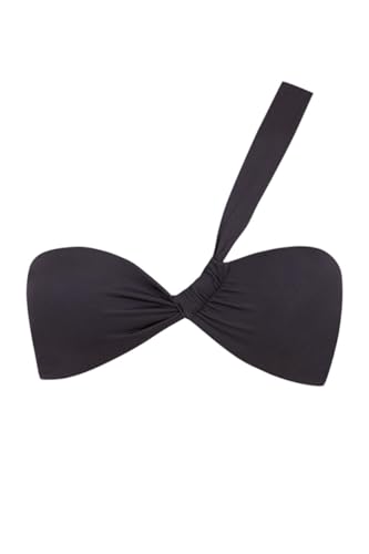 Soutien-gorge bandeau asymétrique gris pour un galbe parfait