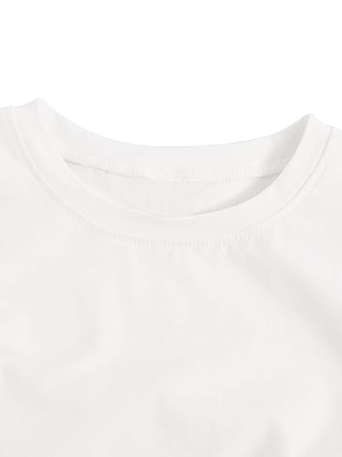 Milumia Girl's 2 Pack Ruched Knot Side Round Neck Sleeveless Basic Crop Tank Tops3