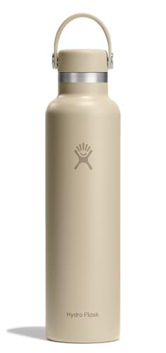 Image of Hydro Flask Water Bottle - Insulated Stainless Steel - Non Spill, Leakproof in 24 Oz Oat Tan