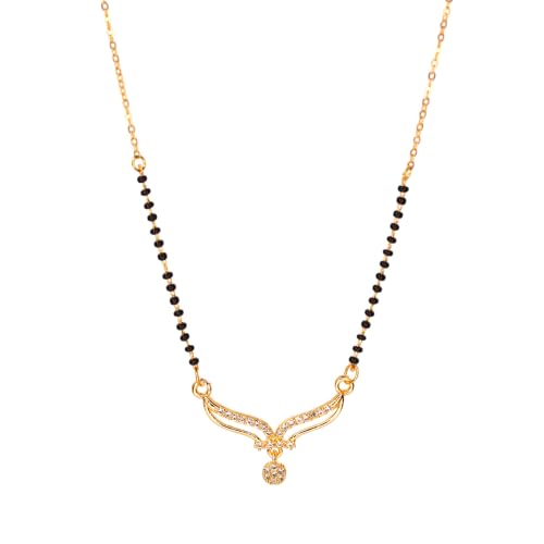 Rani Gold Plated Anti Tarnish Mangalsutra for girls and women (Set of 1)-image-0