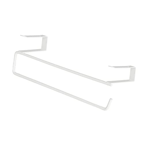 STOBAZA White Hanging Shelves Toilet Towel Holder Under Shelf Rack Under Cabinet Shelf Paper Towel Rack Under Shelves Riser U-Shaped Under Cabinet Kitchen Organizer Wardrobe Storage