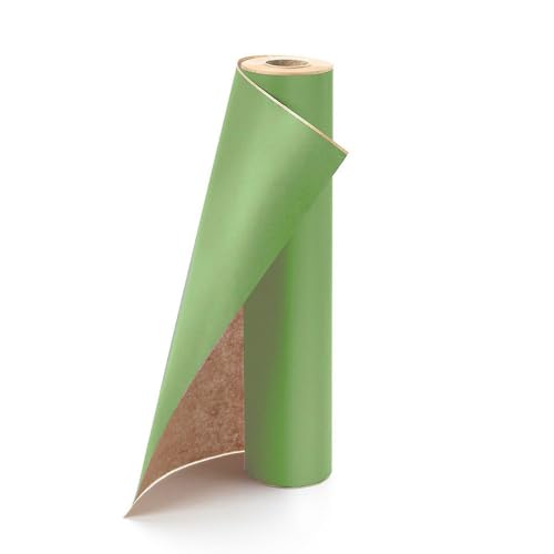 Rouleau de papier kraft vert sauge 50cm x 100m pour emballage et fleuriste