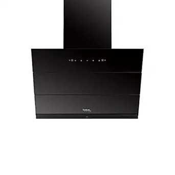 Hindware Skyla 75 cm 1350 m3/hr Auto-Clean Filterless Slant Kitchen Chimney (Touch Control, Black)