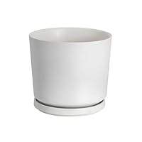 大きい プランター 鉢 陶器 花柄 スペイン 受け皿付 白 洋風 北欧 未使用 大きい プランター 鉢 陶器 花柄 スペイン 受け皿付 白 洋風