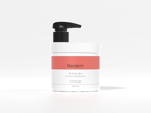 MASDERM - Crema Anticelulítica Reductora 500 ml, Crema Reafirmante Corporal Mujer y Hombre, Gel Reductor Abdomen y Glúteos, Radiofrecuencia Corporal, Tratamiento Anticelulitis Profesional