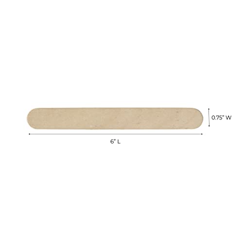 Image of ForPro Professional Collection Premium Wood Applicators, Non-Sterile, Hair Removal Waxing Sticks, Large, 6 inch L x .75 inch W, 6 Inch, 500 Count (Pack of 2)