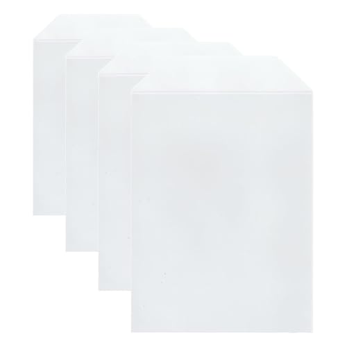 Image of 100 Maxtek Clear Stamp and Die Storage Pockets CPP Plastic Pockets, Large 5.5 inchX7.25 inch (Pack of 4)