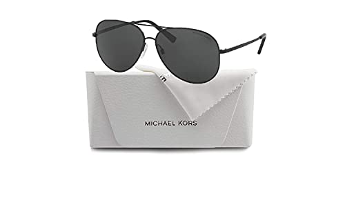 Michael Kors Mk5016 1108287 60Mm Matte Black/Grey Solid Pilot Sunglasses For Men For Women + Bundle With Designer Iwear Complimentary Eyewear Care Kit #TOP2