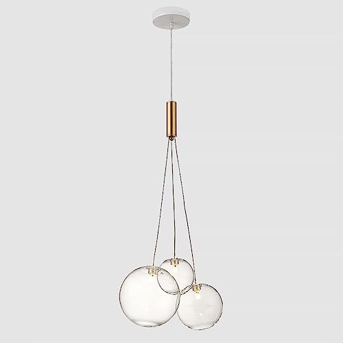 Suspension de table scandinave 3 globes pour dîners chaleureux