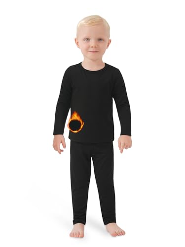 Rupy Kids Thermal Underwear Set Fleece Lined Long Johns for