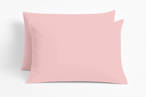 Image of Comfort Beddings 100% Organic Cotton Pack of 2 Travel Pillowcases 12x16 Soft Peach Pillow Cases with Zipper Closure, Crisp Percale Weave, Soft & Cooling Pillow Covers (Size-12x16, Soft Peach)