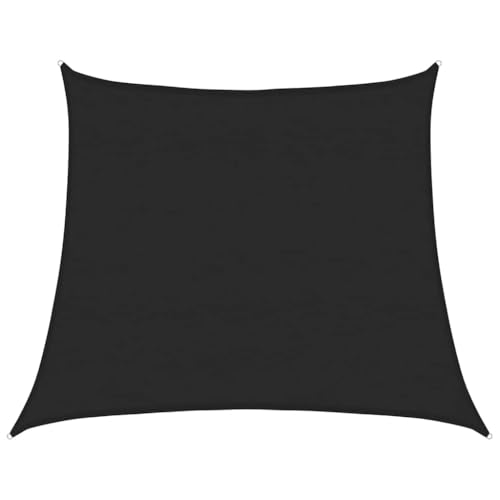 vidaXL Voile d'ombrage 160 g/m² trapèze Noir 4/5x4 m PEHD, Voile de Soleil, Voile d’ombrage, Store de Patio, Voile de Pare-Soleil, Voile de Jardin
