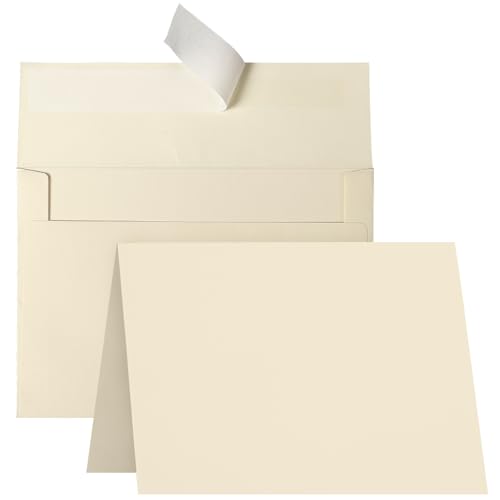 Comparison: 5 Best Stocks To Own 8 Goefun Cream Blank Cards and Envelopes, 5x7 Folded Ivory Cardstock and A7 Envelopes Self Seal 100 Pack for Wedding, Invitations, DIY Greeting Cardstock, Thank You Cards & All Occasion