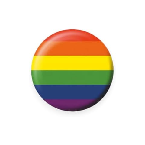 LGTBQ Pride Rainbow Flag Button Badge 2.5cm (1 inch) Cover