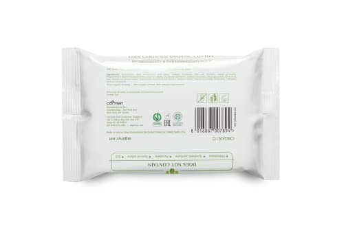 Organyc 100% Certified Organic Cotton Facial Beauty Cleansing Wipes - No Chlorine Bleach, Dyes, Parabens, Perfumes, Plastics, Or Man-Made Materials, 20 Count #TOP4