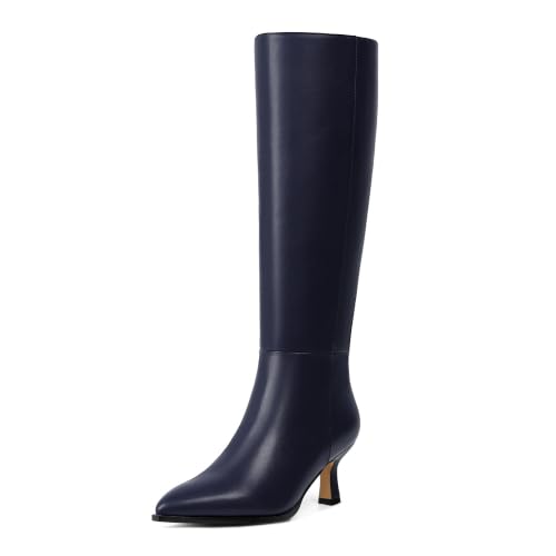 Image of Modatope Knee High Boots for Women Kitten Heel Boots