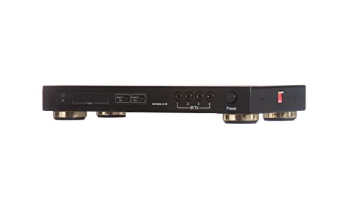 WYRESTORM MX0402-STD is a simple yet effective 4 input to 2 Output HD matrix switcher that allows up to 4 HDMI sources to be distributed simultaneously to up to 2 displays over standard HDMI cables