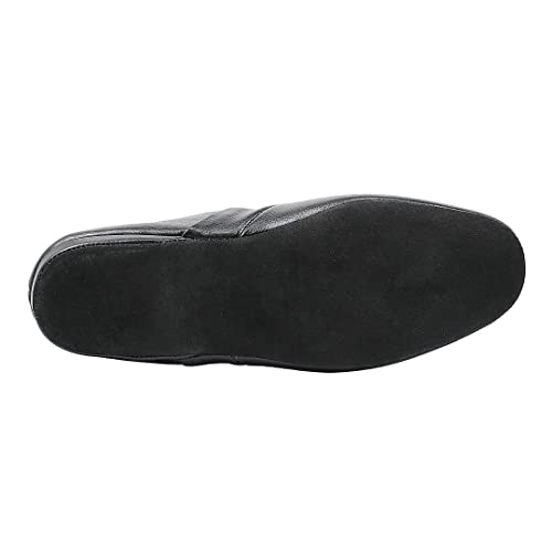PAMIR Men's Genuine Leather Opera Slippers with Memory Foam Insole and Leather Outsole4