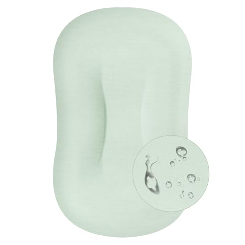 Image of MEXXI Organic Waterproof Baby Lounger Cover | 100% Organic Cotton Hypoallergenic and Breathable Organic Cotton Baby Nest Cover (Cover Only) (Pistachio Green, Waterproof)