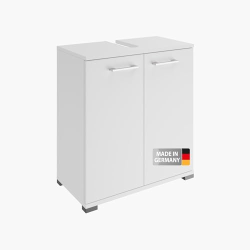 FACKELMANN Easy Waschbeckenunterschrank 60 cm – Hochwertiger Badschrank...