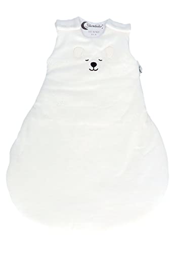 Sterntaler Baby Unisex Schlafsack Baby Baby-Schlafsack 62/68cm Eisbär Elia - Schlupfsack Baby, Pucksack Baby - beige, 62/68